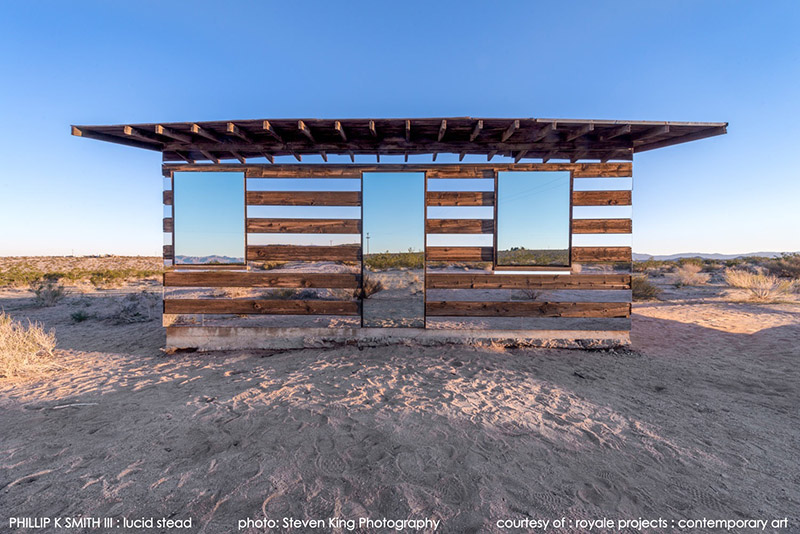 Lucid Stead - 2013 - A Transparent Cabin Built of Wood and Mirrors by Phillip K Smith III