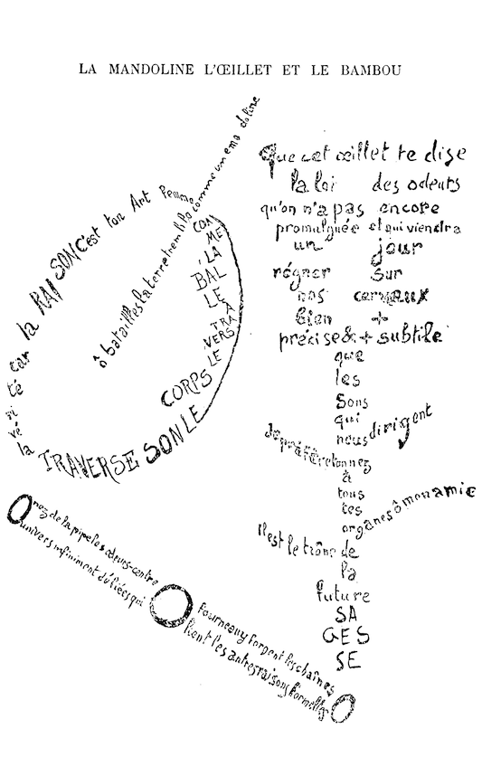 Guillaume Apollinaire - La mandoline l’œillet et le bambou - 1915